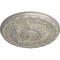 Ekena Millwork Amelia Ceiling Medallion (Fits Canopies up to 4 1/8"), Hand-Painted Pearl White, 15 3/4"OD x 5/8"P CM16AMPWS - alternate 2